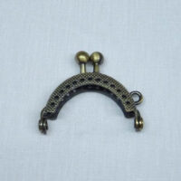 Abo488 Chiusura per borsellino cm 3,5 - oro brunito antico
