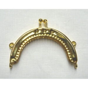 Manici per borsetta bambu' con ganci  cm 16,5 x 13 argento