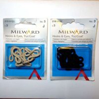 Ganci e occhielli per pelliccia, 3 coppie milward 2196123