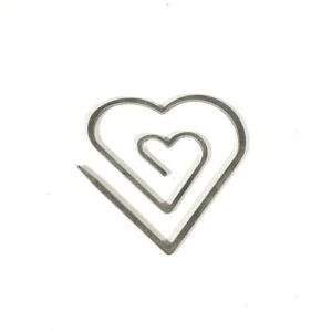 Fermaglio per capelli, colore argento cm 8 x 1