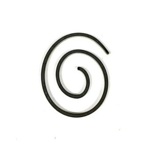 Fermaglio per capelli, colore argento cm 8 x 1