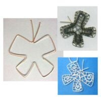 Farfalla, struttura in argento 925