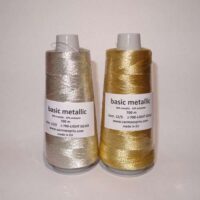 Basic metallic 12/3 700 mt  3 capi oro/argento