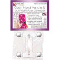 Open hand handle & multi-width ruler connector/ blocca e connette squadre e righe