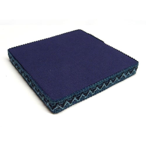 Tombolo piatto quadrato cm 25, blu