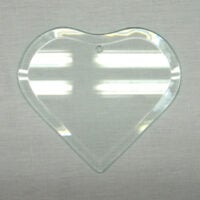 Cuore in vetro molato