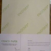 Chaco paper bianca,  2 fogli carta ricalco per ricamo e sashiko