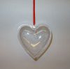Cuore apribile plastica,  cm 8
