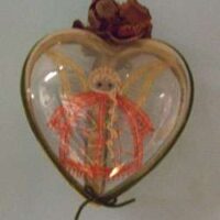 Cuore apribile,  plastica,  cm 10