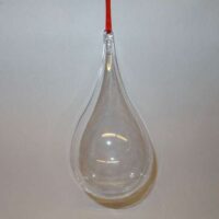 Goccia apribile  plastica, altezza cm 9
