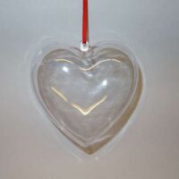 Cuore apribile,  plastica,  cm 10