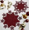 Forme creative per l'uncinetto stella 32 x 32 zweigart rossa - immagine 3