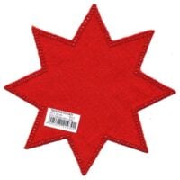 Forme creative per l'uncinetto, stella 20 x 20 zweigart rossa