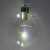 Pallina vetro trasparente mm 100,  con luce interna a led