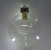 Pallina vetro trasparente mm 100,  con luce interna a led - immagine 3