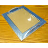 Vassoio rettangolare  azzurro polvere/argento cm 36,5 x 31,5/vetro cm 21,5x27,5