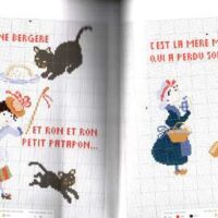 Les chats au point de croix