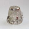 Ditale in argento con granati mm 17 by roberta dazzini - immagine 2