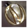 Pallina vetro trasparente mm 100,  con luce interna a led - immagine 4