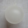 Pallina vetro satinato bianco mm 88