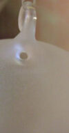 Pallina vetro satinato bianco mm 88 - immagine 2