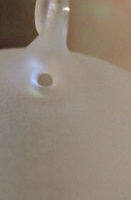 Pallina vetro satinato bianco mm 88