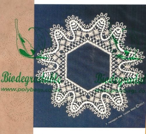 BEDFORDSHIRE LACE DESIGNS, LOUISE WEST DISEGNO FORATO