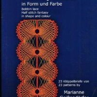 Bobbin lace half stitches fantasy in shape and colour