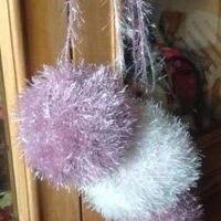 Glitter eyelash n°5  marta stewart gr 25/35 mt, ferri n°6,5,  rosaargento o biancomadreperla