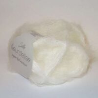 Mohair fleurdelise silke, gr 25/250 mt, ferri n°2,5/4,5, 22 colori