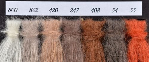 MOHAIR FLEURDELISE SILKE, GR 25/250 MT, FERRI N°2,5/4,5, 22 COLORI