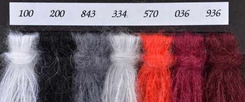 MOHAIR FLEURDELISE SILKE, GR 25/250 MT, FERRI N°2,5/4,5, 22 COLORI