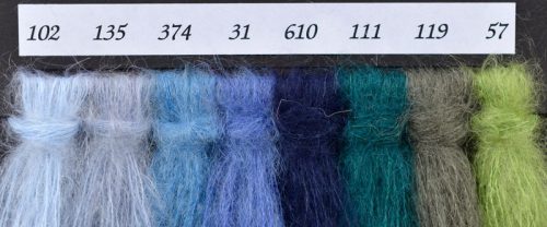 Mohair fleurdelise silke, gr 25/250 mt, ferri n°2,5/4,5, 22 colori - immagine 7