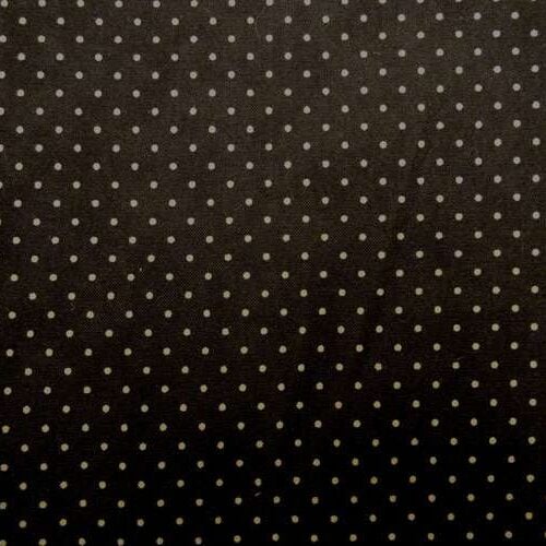 Cotone fondo nero, altezza cm 110 € 17,00 al metro, vendita a multipli di 50 cm