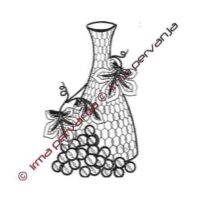 Bottiglia e uva , irma pervanja