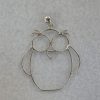 Gufo mm 40 x 40, struttura in argento 925