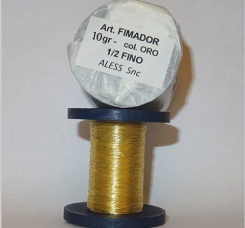 Fimador (camarana), oro mezzo fino da ricamo o tombolo, gr10 o 5