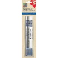 4 matite idrosolubili roxane sharp-n-cap pack (2 bianche-2 argento)