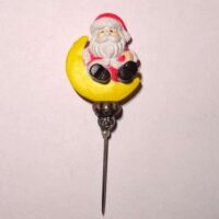 Spillone babbo natale sulla luna by roberta dazzini