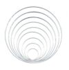 Anello metallo plasticato bianco da cm  8 a cm 50 - immagine 3