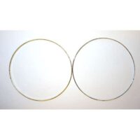 Anello in metallo, diametro cm 10, spessore mm 1,2 colore oro o argento