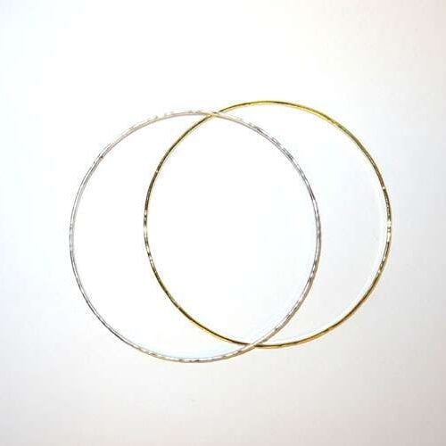 Sum59 Anello in metallo diametro cm 7, spessore mm 1,2 colore oro o argento