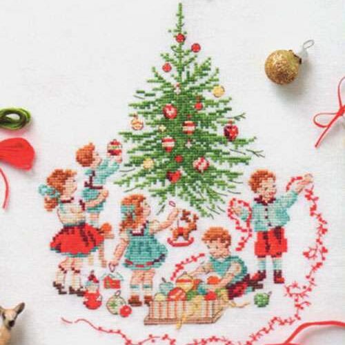 Kit mezzopunto kid's!  dmc "i delfini" livello facile 8 anni