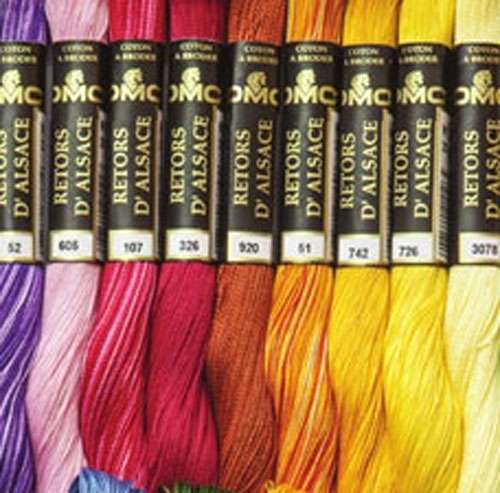 DMC scatola con coperchio modulare + 70 matassine di mouline'