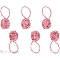 Hiyahiya marcatori per lavori a maglia con custodia, dumpling case + 6 yarn ball stitch markers