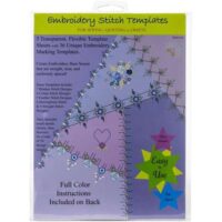 Embroidery stitch templates