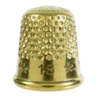 Ditali in ottone lacis anche per dita grandi !!  misura mm 16-18 e 20