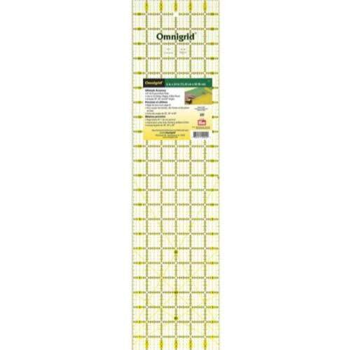 Quilt ruler 6"x24" inch, regolo universale omnigrid r24, prym 611644 - immagine 2