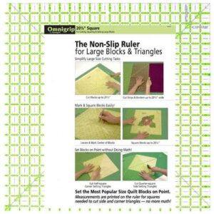 Riley blake trim it square ruler 18.5"/squadra righello cm 46,25