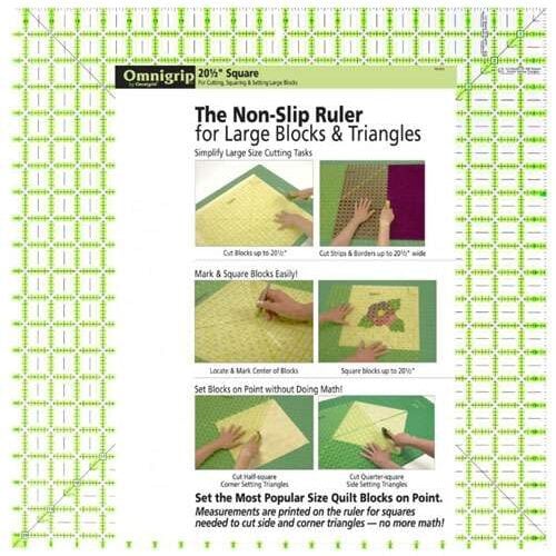Quilt square  20 1/2" inch, omnigrip rn205 cm 52,5